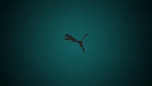 Caption: Bold Puma Logo Against A Vibrant Background Wallpaper