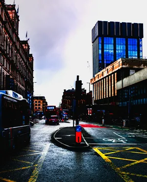 Caption: Bowler Hat Architecture In Manchester, United Kingdom Wallpaper
