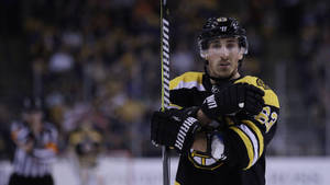 Caption: Brad Marchand: The Shining Star Of Nhl Wallpaper