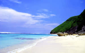 Caption: Breathtaking Bali Beach Beauty Wallpaper