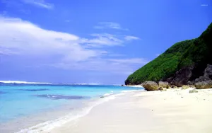 Caption: Breathtaking Bali Beach Beauty Wallpaper
