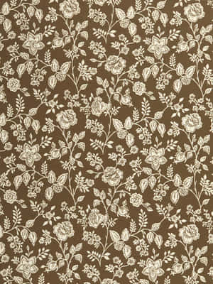 Caption: Brown Vintage Aesthetic Wallpaper Wallpaper