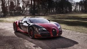 Caption: Bugatti Veyron Cruising In Style Wallpaper