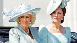 Caption: Camilla Duchess Of Cornwall In A Mint Catherine Designer Dress Wallpaper