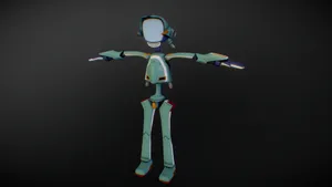 Caption: Canti, The Iconic Robot From Flcl, In Vibrant Action. Wallpaper