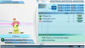 Caption: Captivating Digimon Palmon Portrait Wallpaper