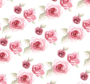 Caption: Captivating Rose Art In Vibrant Colors Wallpaper