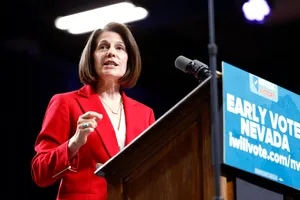 Caption: Catherine Cortez Masto In Public Speaking Event Wallpaper