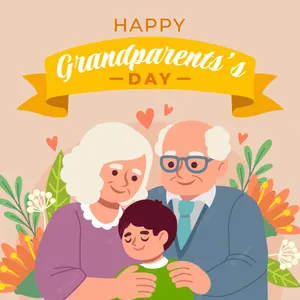 Caption: Cherishing Love And Legacy - Grandparent's Day Celebration Wallpaper