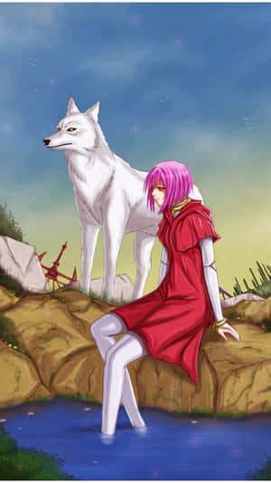 Caption: Cheza, The Flower Maiden In Wolf's Rain Wallpaper