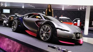 Caption: Citroen Ds Survolt Racing On Track Wallpaper