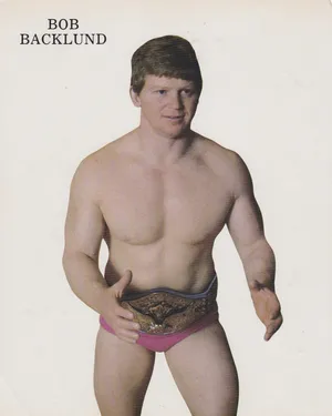 Caption: Classic Bob Backlund Wwe Poster Wallpaper