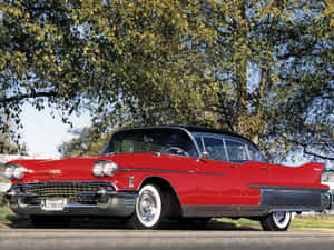 Caption: Classic Cadillac Fleetwood In Style Wallpaper