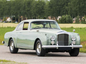 Caption: Classic Elegance - Bentley S2 On Display Wallpaper