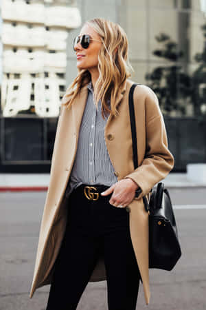 Caption: Classy Monochrome Fashion Wallpaper