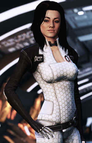 Caption: Commander Miranda Lawson - Behind The Scenes Wallpaper