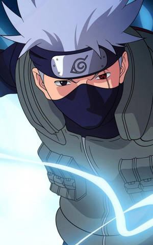 Caption: Cool Kakashi Displaying Impressive Ninja Move Wallpaper