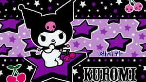 Caption: Cute Kuromi Pattern Wallpaper Wallpaper