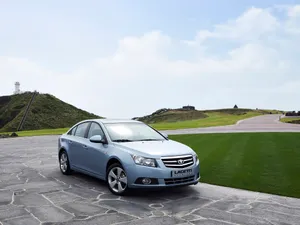 Caption: Daewoo Lacetti In Perfect Condition On The Road Wallpaper