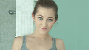 Caption: Dani Daniels - A Glimpse Into Graceful Allure Wallpaper