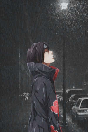 Caption: Dark Expression Of Itachi Uchiha Wallpaper