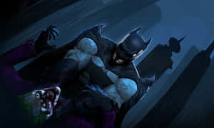 Caption: Dark Joker In Action Wallpaper