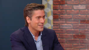 Caption: David Muir During An Appearance On The Rachael Ray Show. Wallpaper