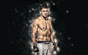 Caption: Demian Maia In Action At A Ufc Event Wallpaper