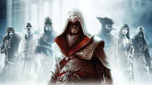 Caption: Desmond Miles In Action Wallpaper