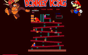 Caption: Diddy Kong Swinging Into Action! Wallpaper