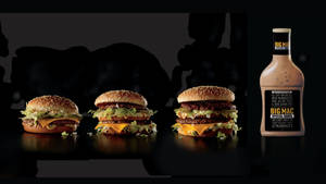 Caption: Different Sizes Of Mcdonald's Big Mac Wallpaper