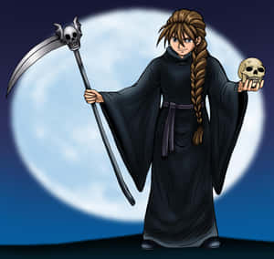 Caption: Duo Maxwell In Action At Night Wallpaper