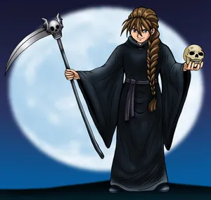 Caption: Duo Maxwell In Action At Night Wallpaper