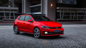 Caption: Dynamic Design Of Volkswagen Polo Wallpaper