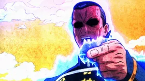 Caption: Dynamic Okuyasu Nijimura In Action! Wallpaper