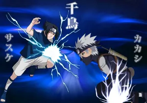 Caption: Dynamic Raikiri Lightning Technique Wallpaper