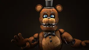 Caption: Eerie Night At Freddy Fazbear's Pizzaria Wallpaper