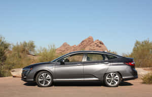 Caption: Elegant Honda Clarity On The Road Wallpaper