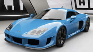 Caption: Elegant Noble M600 Supercar On Display Wallpaper