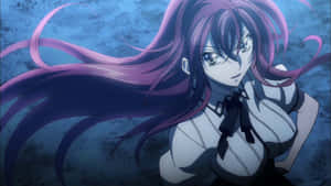 Caption: Enchanting Rias Gremory In Action Wallpaper