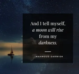 Caption: Enchanting Sunset Over The Sea With Poetry Quote Wallpaper