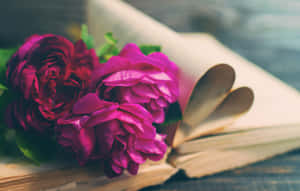 Caption: Enchanting Vintage Garden Wallpaper