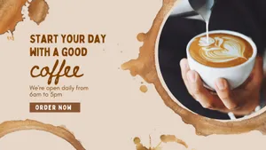 Caption: Energizing Cup Of Brown Coffee Wallpaper