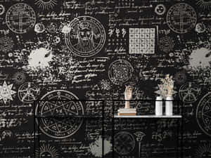 Caption: Enigmatic Occult Symbols And Art Wallpaper