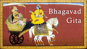 Caption: Enlightening Art From Bhagavad Gita Wallpaper