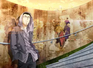 Caption: Enthusiastic Maes Hughes, A Character From Fullmetal Alchemist Wallpaper