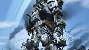 Caption: Epic Battle Scene From Battletech Game Wallpaper