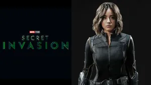 Caption: Epic Marvel Clash - Secret Invasion Wallpaper Wallpaper