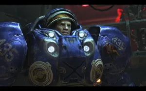 Caption: Epic Showdown With Starcraft Characters Wallpaper