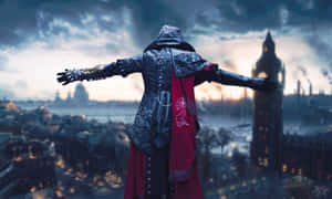 Caption: Evie Frye: The Master Of Stealth And Strategy Wallpaper